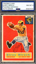 Elroy Hirsch PSA DNA Vintage Signed 1956 Topps Autograph