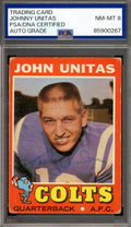 Johnny Unitas PSA DNA Signed 1971 Topps Autograph Colts