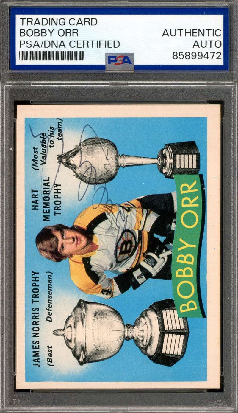 Bobby Orr PSA DNA Vintage Signed 1971-72 O-Pee-Chee Autograph