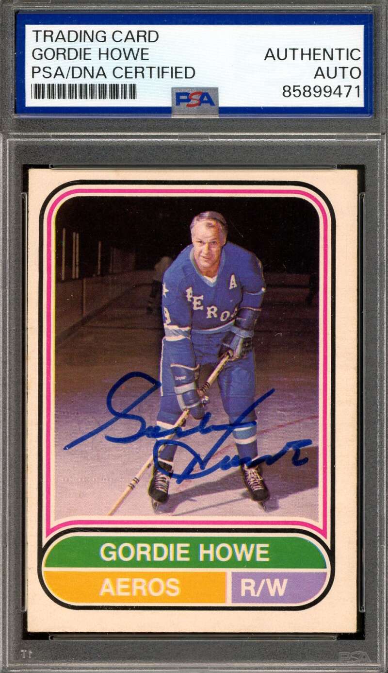 Gordie Howe PSA DNA Signed 1975-76 O-Pee-Chee Autograph