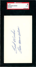 Blue Moon Odom SGC Coa Signed 3x5 Index Card Autograph