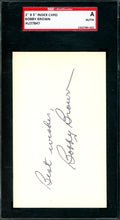 Bobby Brown SGC Coa Signed 3x5 Index Card Autograph