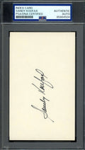 Sandy Koufax PSA DNA Signed 3x5 Index Card Autograph