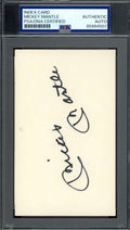 Mickey Mantle PSA DNA Signed 3x5 Index Card Yankees Autograph