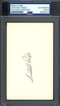 Satchel Paige PSA DNA Signed 3x5 Index Card Autograph