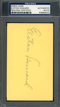 Elston Howard PSA DNA Signed 3x5 Index Card Yankees Autograph