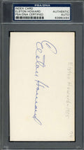 Elston Howard PSA DNA Signed 3x5 Index Card Yankees Autographed