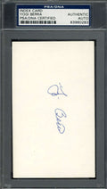 Yogi Berra PSA DNA Signed 3x5 Index Card Autograph