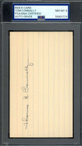 Tom Thomas Connolly PSA DNA NM MT 8 Signed 3x5 Index Card HIgh End Autograph