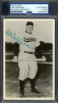 Tris Speaker PSA DNA Signed Vintage Photo Postcard Received The Day He Died Autograph