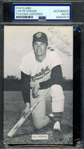 Cap Peterson PSA DNA Signed Photo Postcard D.80 Autograph