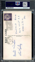 Leo Kiely PSA DNA Signed Photo Postcard 1959 Postmark Autograph