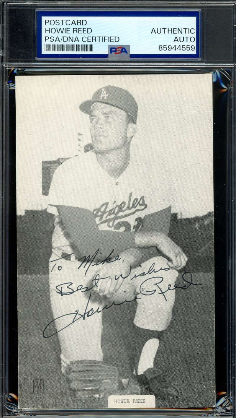Howie Reed PSA DNA Signed McCarthy Photo Postcard D.84 Autograph