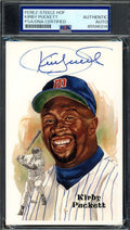 Kirby Puckett PSA DNA Signed Perez Steele Postcard Autograph