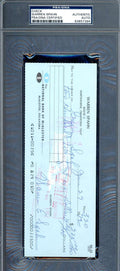 Warren Spahn PSA DNA Signed 1972 Personal Check To Son Autograph