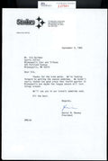 Daniel Dan Rooney JSA Coa Signed 1985 Steelers Letter Autograph