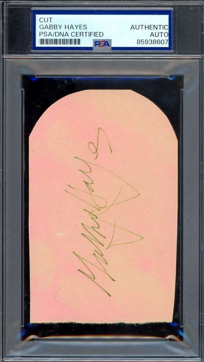 Gabby Hayes PSA DNA Signed Album Page Autograph