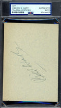 William S Hart PSA DNA Signed Album Page Autograph
