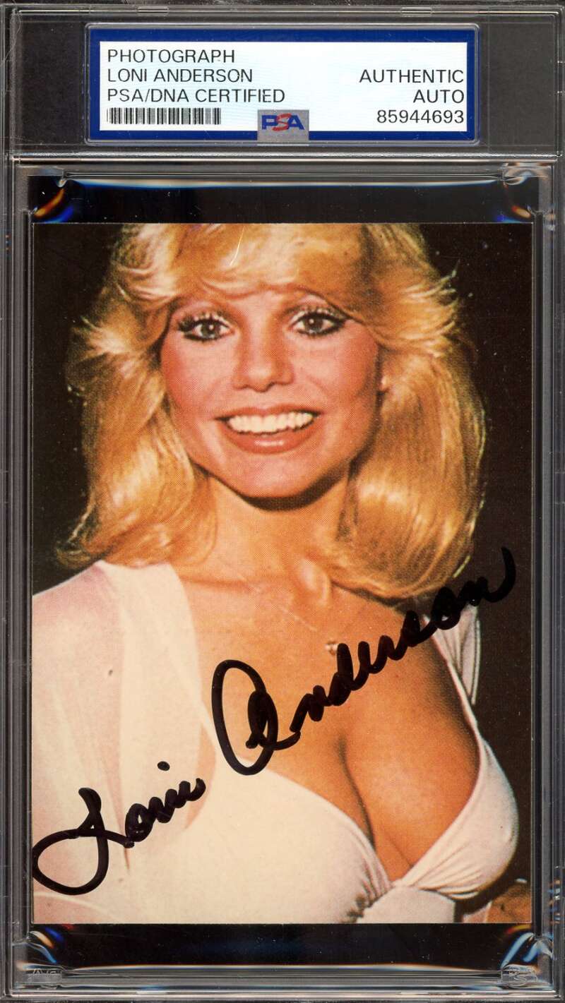 Loni Anderson PSA DNA Signed 4x5 Photo Autograph