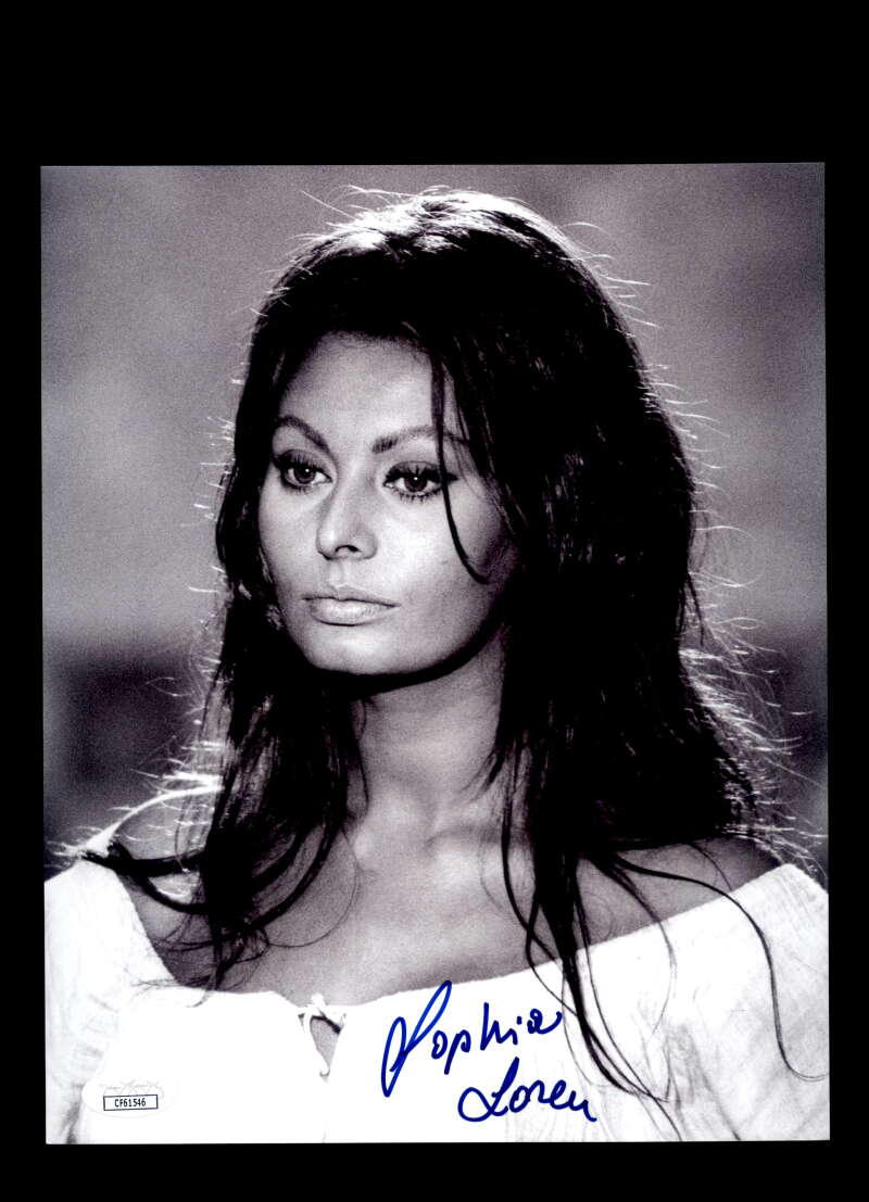 Sophia Loren JSA Coa Signed 8x10 Photo Autograph