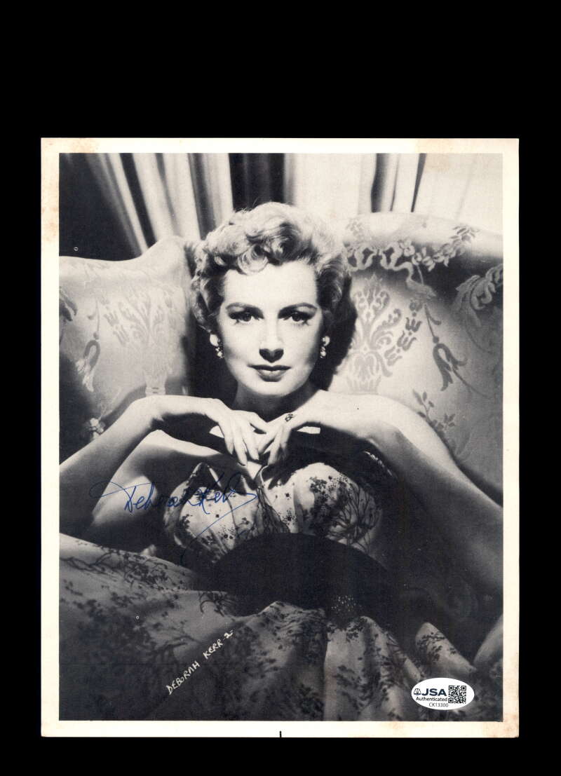 Deborah Kerr JSA Coa Signed 8x10 Photo Autograph