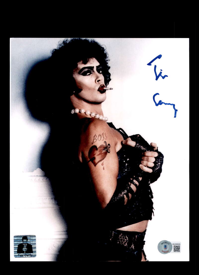 Tim Curry Beckett BAS Signed 8x10 Photo Rocky Horror Autograph