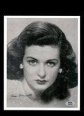 Joan Bennett PSA DNA Signed 8x10 Photo Autograph