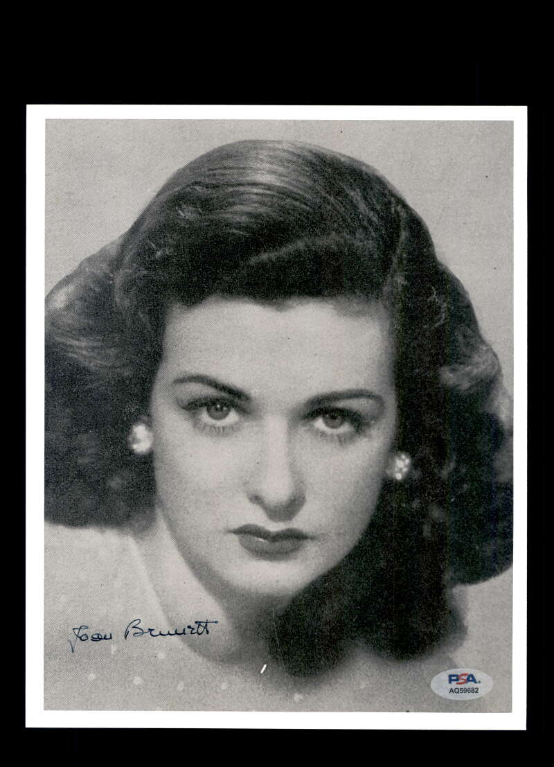 Joan Bennett PSA DNA Signed 8x10 Photo Autograph