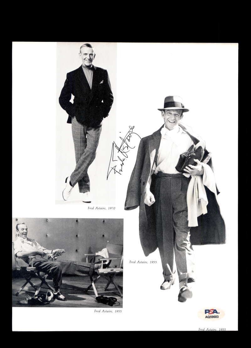 Fred Astaire PSA DNA Signed 8x10 Photo Autograph