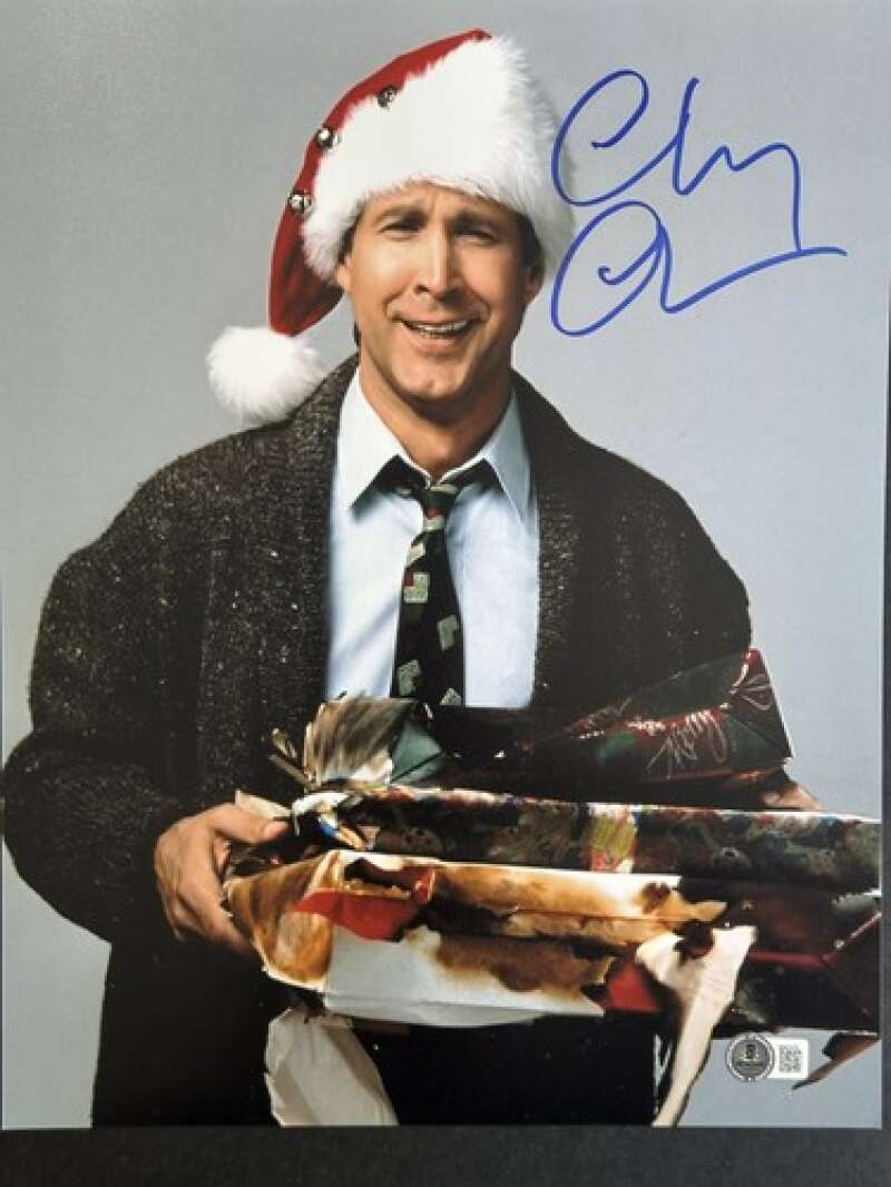 Chevy Chase Beckett BAS Signed 11x14 Photo Autograph Christmas Vacation