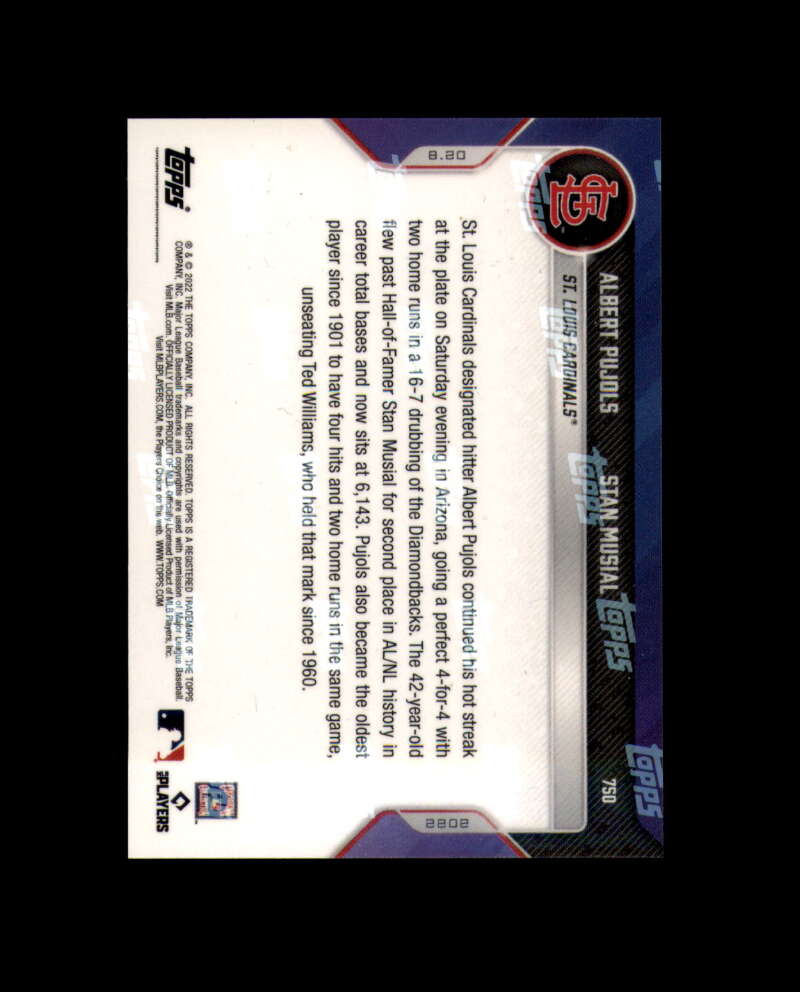 Stan Musial Signed 2022 Topps Now Cut Cardinals Autograph