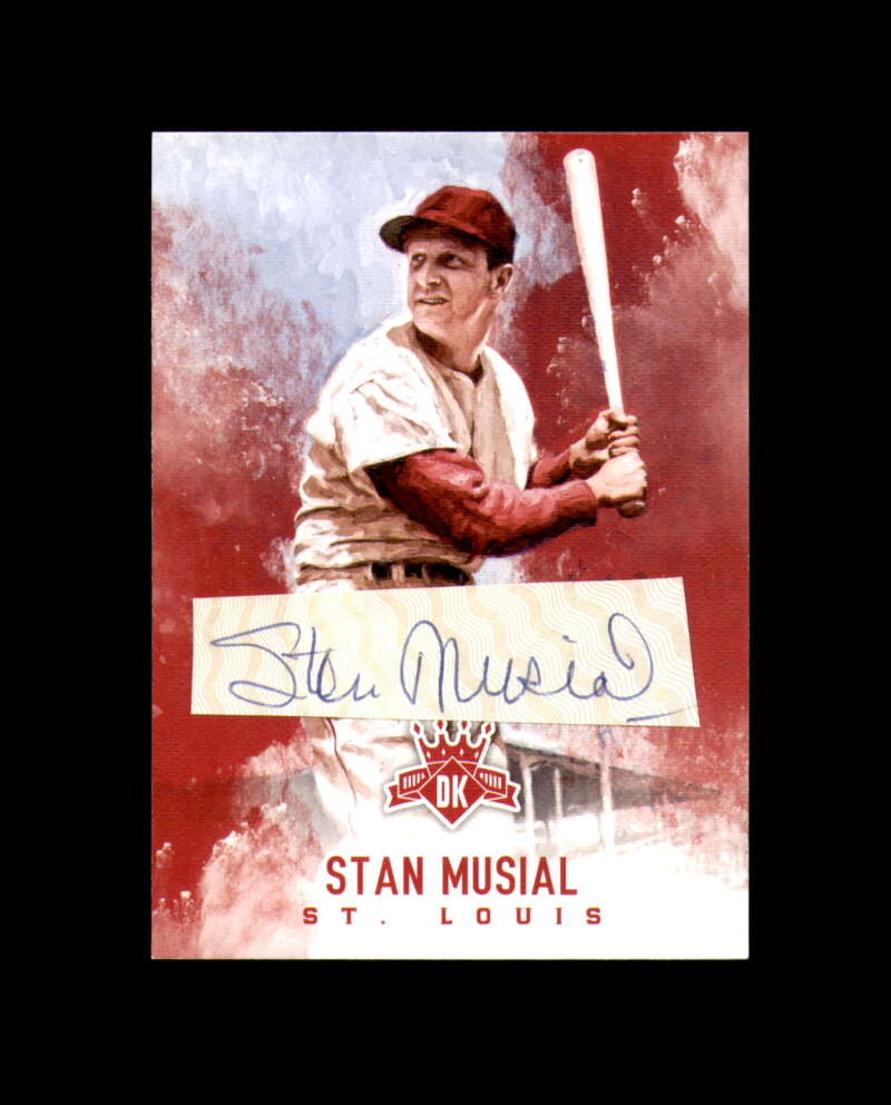 Stan Musial Signed 2017 Panini Donruss Diamond King Cut Cardinals Autograph