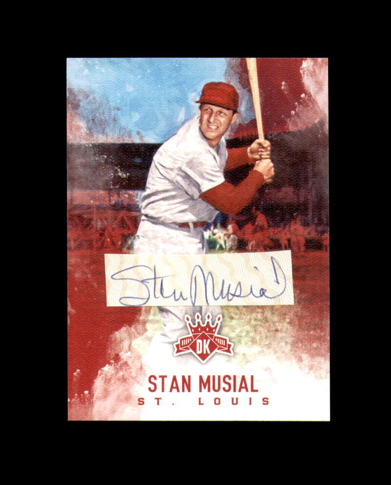 Stan Musial Signed 2017 Panini Donruss Diamond King Cut Cardinals Autographed