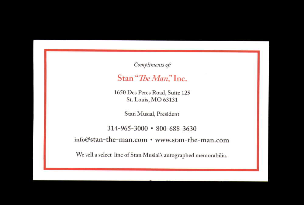 Stan Musial Signed First Day Cover Cache FDC Cardinals Autograph