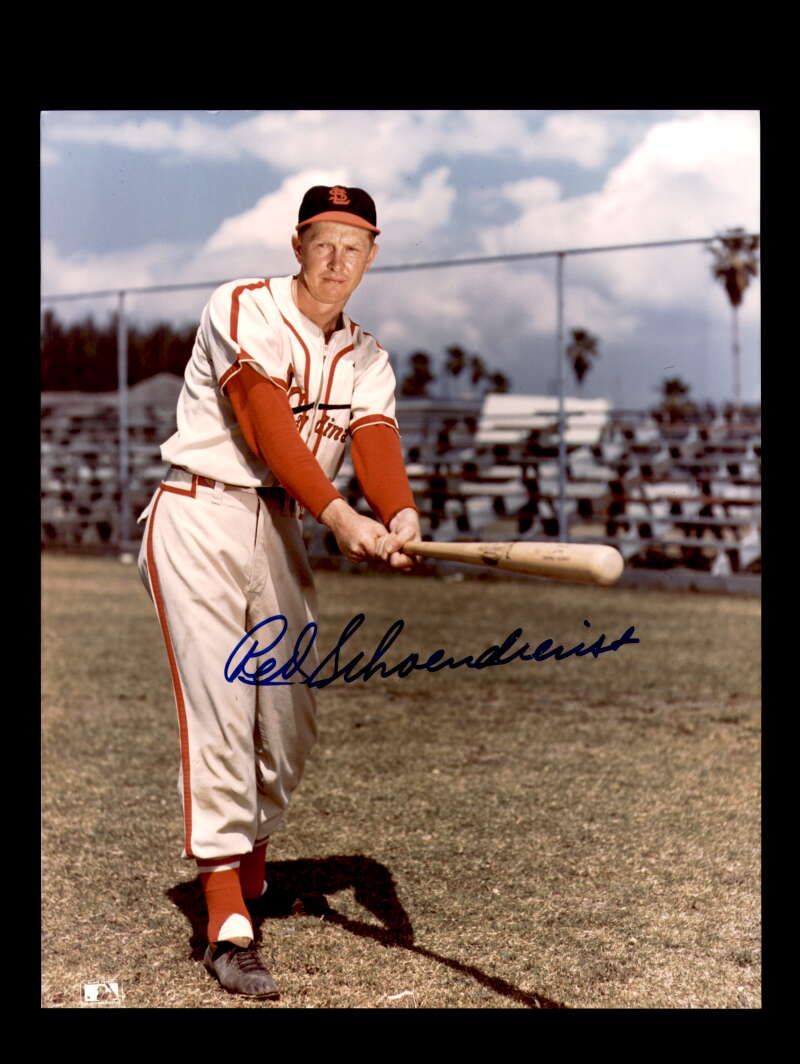 Red Schoendienst Signed 8x10 Photo Autograph Cardinals