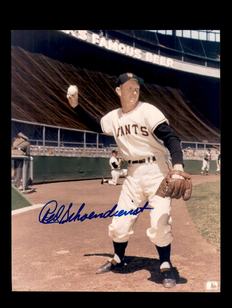 Red Schoendienst Signed 8x10 Photo Autograph Giants