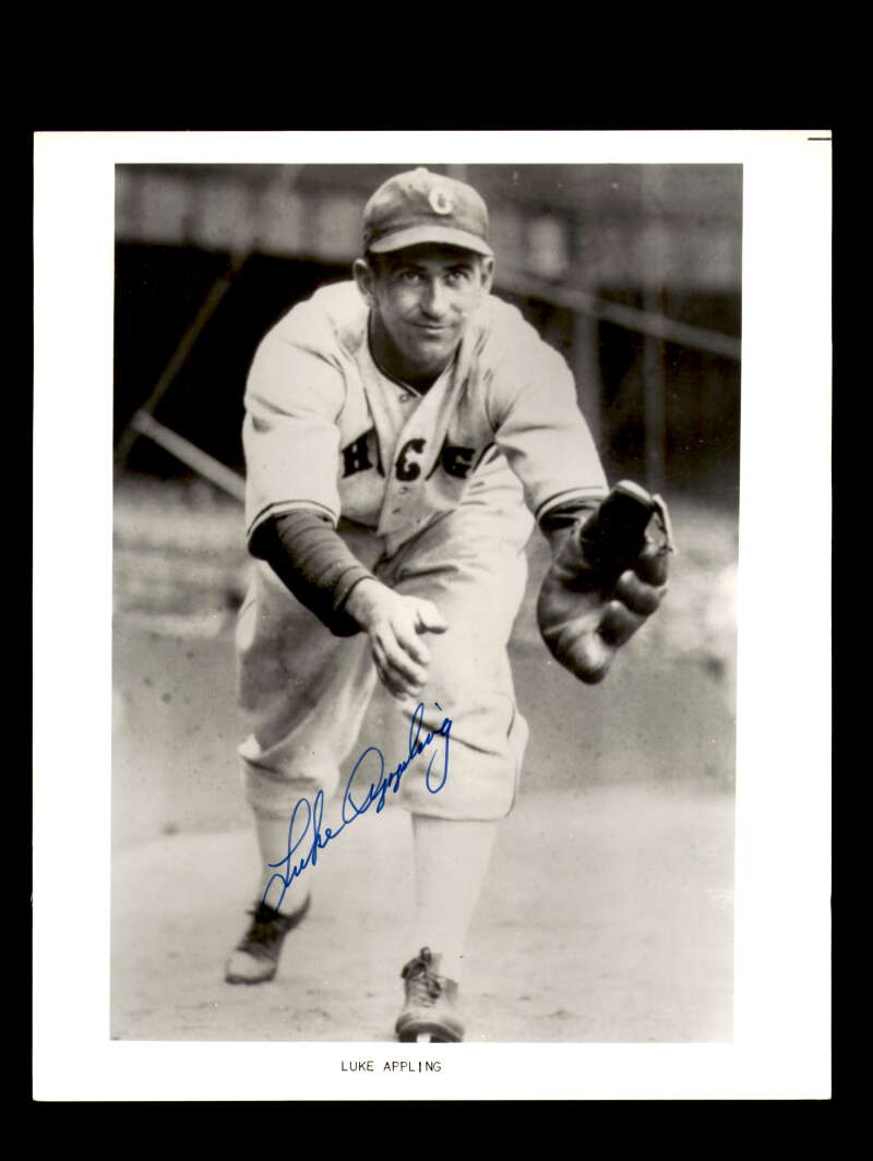 Luke Appling Signed 8x10 Photograph Autograph White Sox