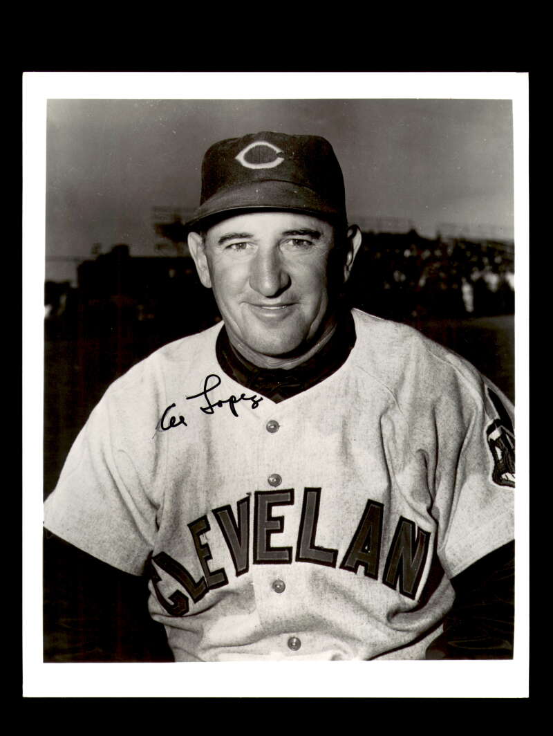 Al Lopez Signed 8x10 Photo Autograph Cleveland