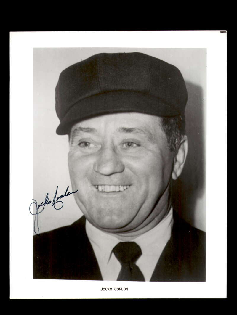 Jocko Conlan Signed 8x10 Photo Autograph