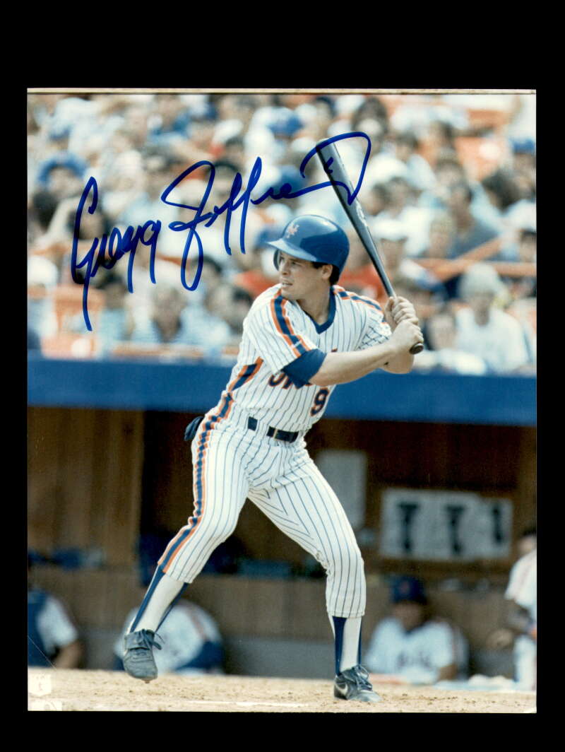 Gregg Jefferies Signed 8x10 Photo Autograph Mets