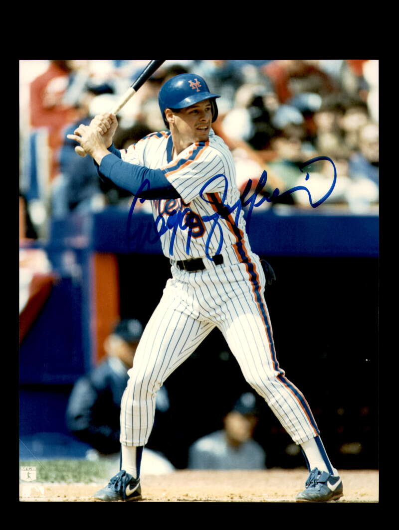 Gregg Jefferies Signed 8x10 Photo Autographed Mets