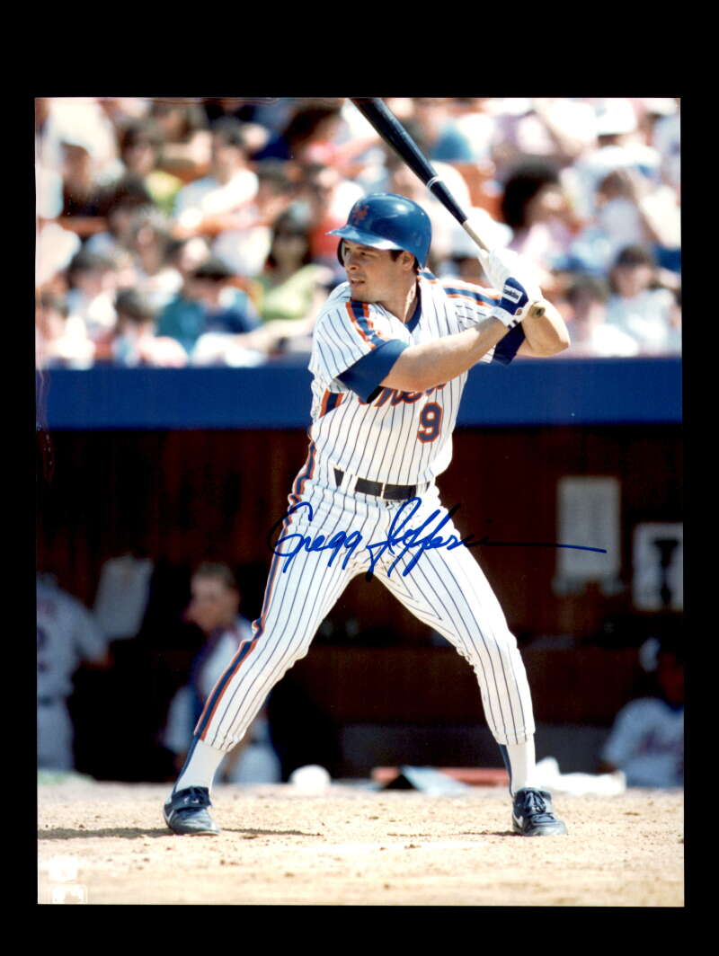 Gregg Jefferies Autograph 8x10 Photo Signed Mets