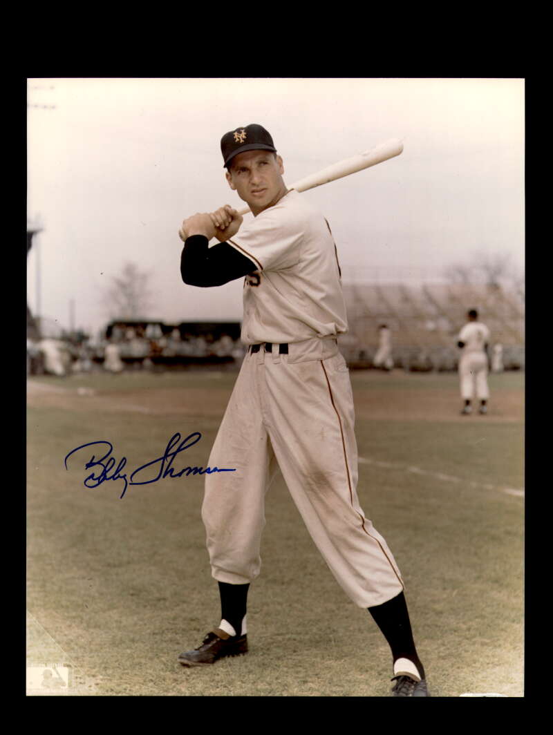 Bobby Thomson Signed 8x10 Photo Autograph Giants