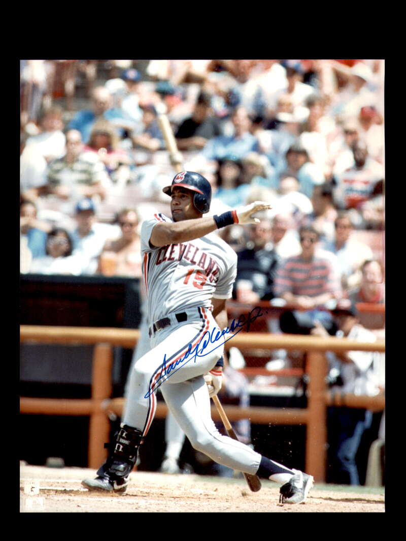 Sandy Alomar Jr Signed 8x10 Photo Autograph Cleveland