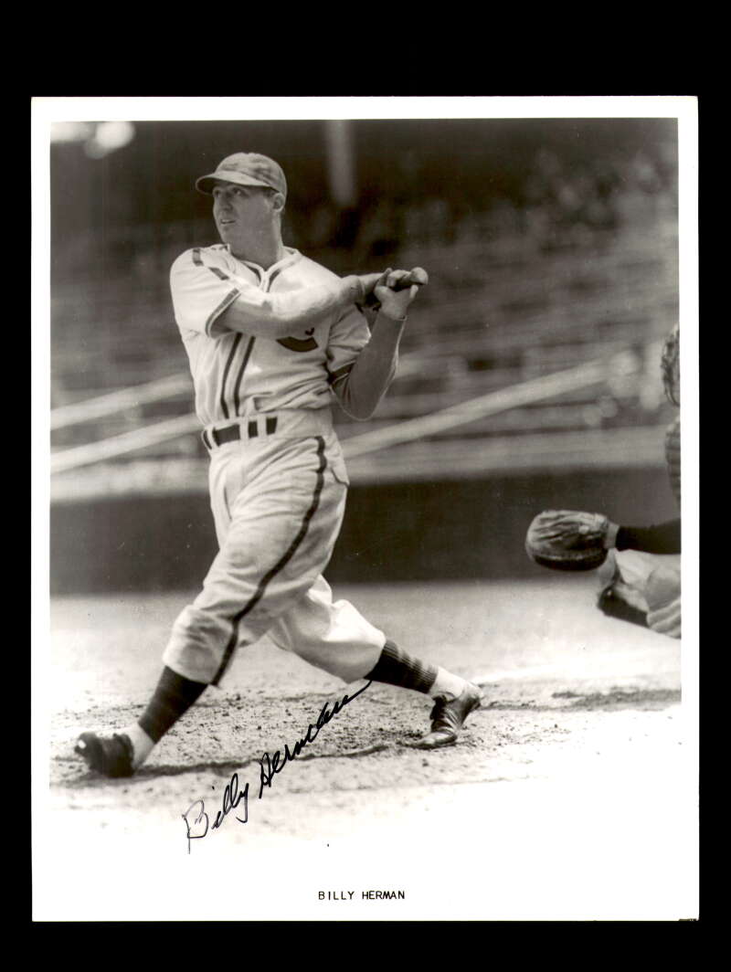 Billy Herman Signed 8x10 Photo Autograph