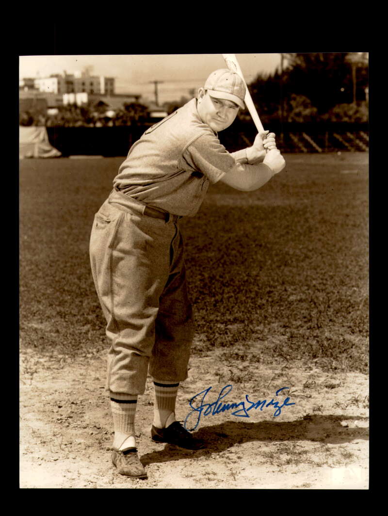 Johnny Mize Signed 8x10 Photo Autograph