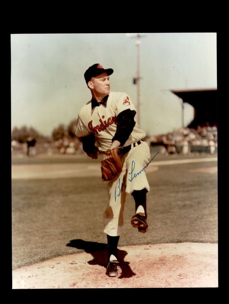 Bob Lemon Signed 8x10 Photo Autograph Cleveland