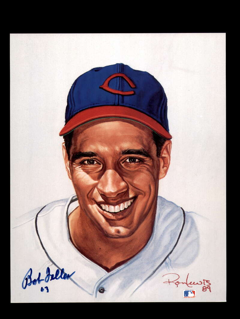 Bob Feller Signed 8x10 Photo Autographed Cleveland