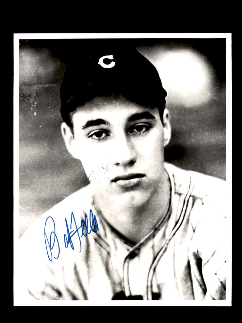 Bob Feller Autograph 8x10 Photograph Signed Cleveland