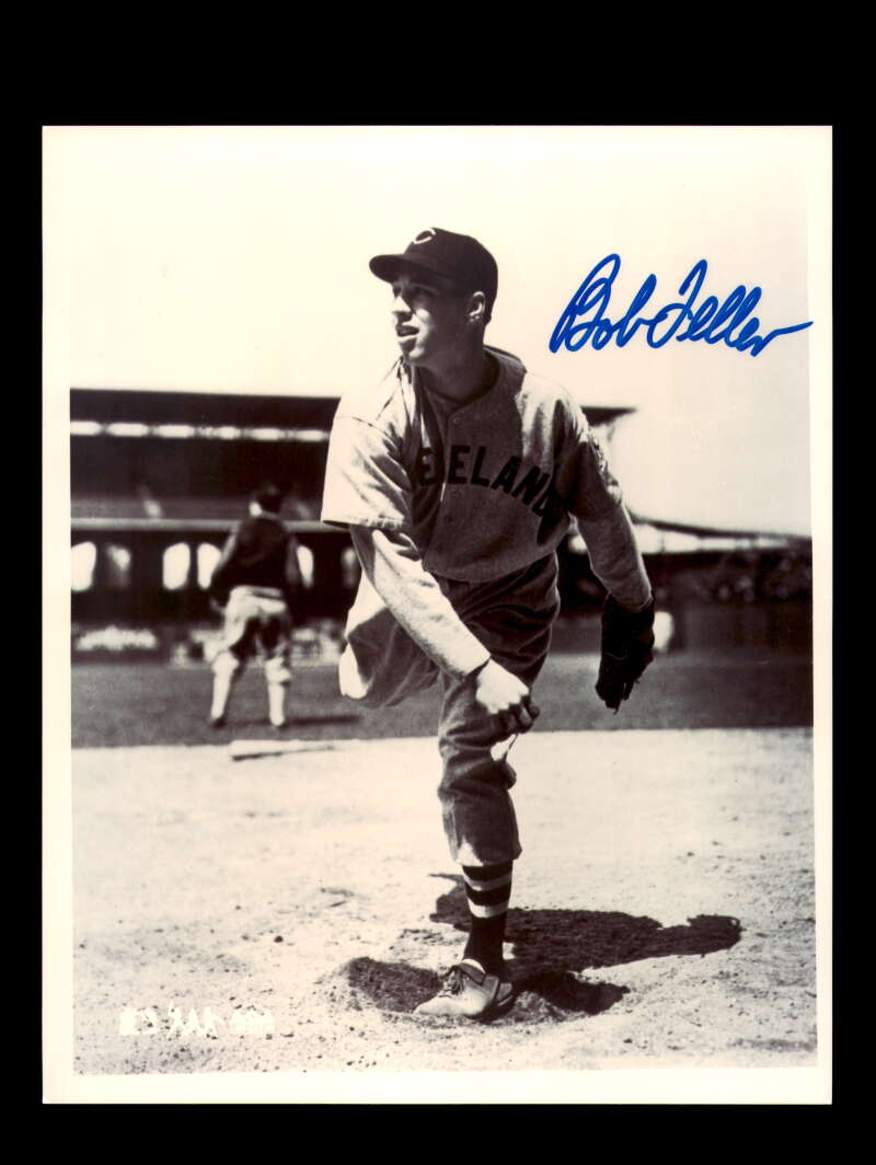 Bob Feller Autographed 8x10 Photograph Signed Cleveland